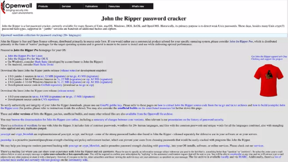 بازیابی پسورد : John the Ripper