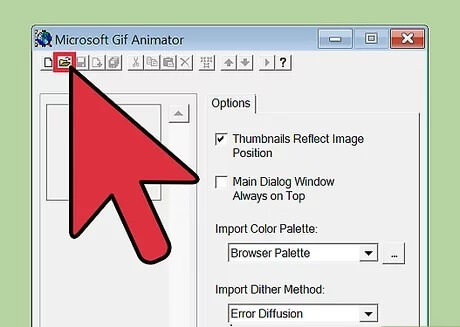 تبدیل فیلم به گیف با نرم افزار Microsoft GIF Animator