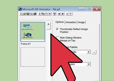 تبدیل فیلم به گیف با نرم افزار Microsoft GIF Animator