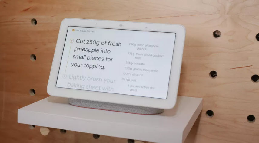 نمایش لیست کار ها توسط Google Nest Hub
