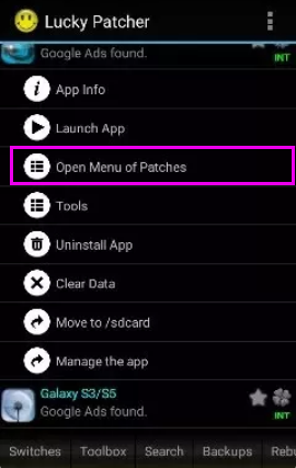 حذف تبلیغات شیریت با برنامه Lucky patcher