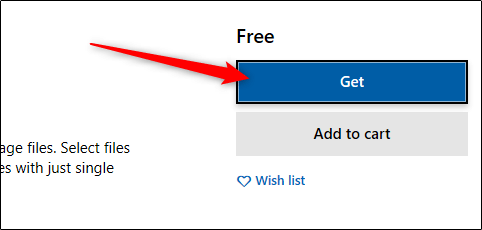 زدن گزینه Get برای شروع دانلود برنامه PDF to JPEG