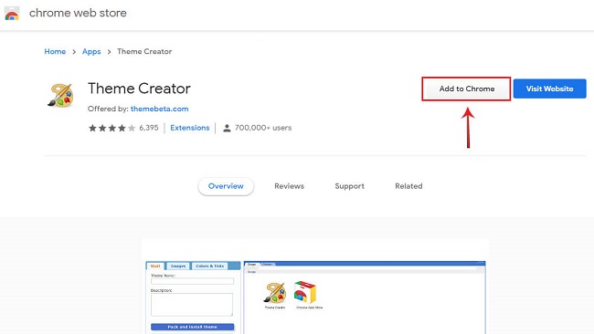 اضافه کردن Theme Creator به گوگل کروم