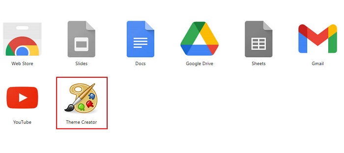 برنامه Theme Creator در Apps