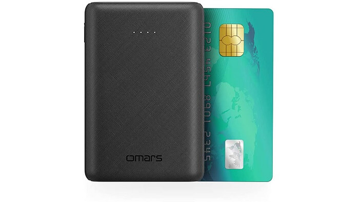 بهترین پاور بانک استفاده روزمره؛ 6. Omars Mini Power Bank 10,000mAh Battery